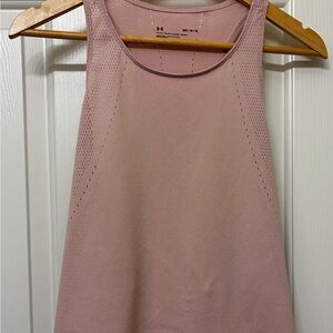 Under Armour Pink Sleeveless Tank Top with Mesh Panels